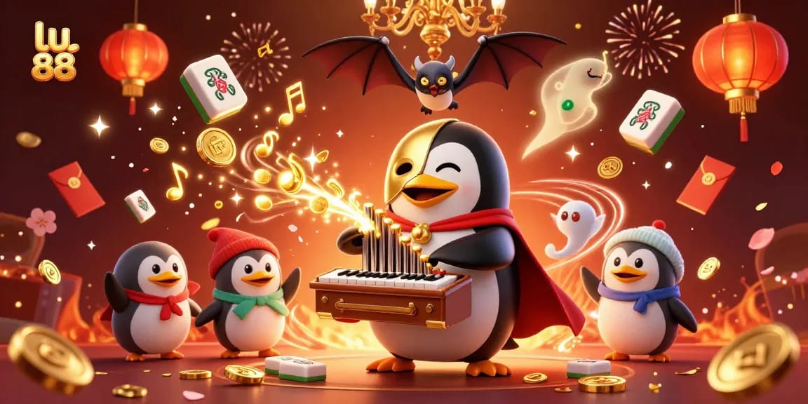Experience thrilling wins at lu 88 with a vibrant 3D casino scene full of action.