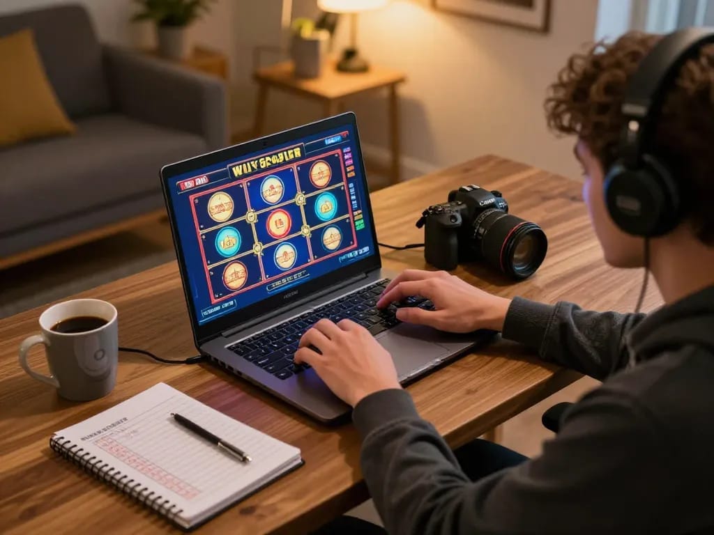 Experience DAFTAR IDNSCORE while enjoying engaging online slots in a cozy home setup.