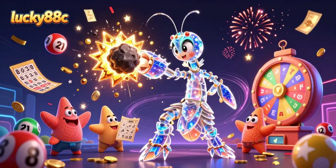 Engage with lucky88c through a vibrant scene of cosmic gambling action packed with exciting games.