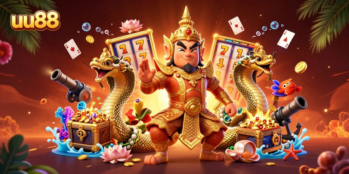 Experience thrilling slots at uu88 with vibrant characters and exploding treasures.