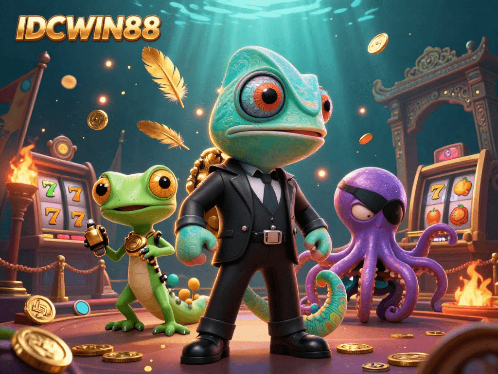Experience thrilling gaming at IDCWIN88 with vibrant 3D casino action and dynamic characters.