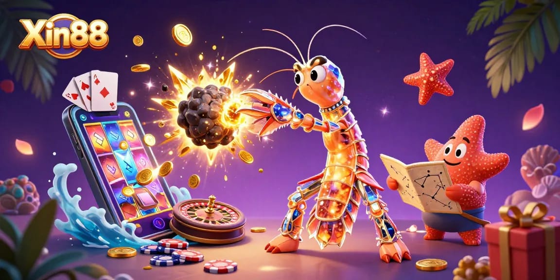 Experience exhilarating gameplay with Xin88, featuring dynamic characters and vibrant casino elements.