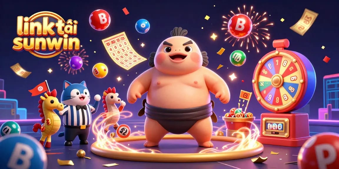 Launch into excitement with link tải sunwin as colorful lottery balls bounce around a festive underwater scene.