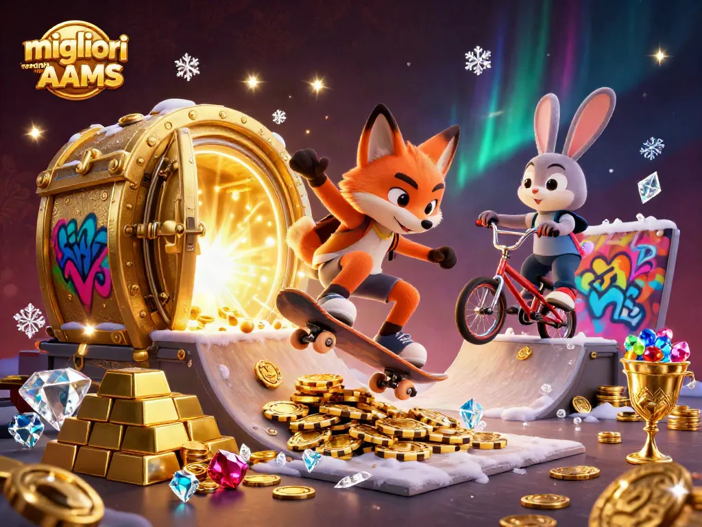 I migliori casino non AAMS offrono un'energica competizione tra personaggi animati con simboli di gioco.