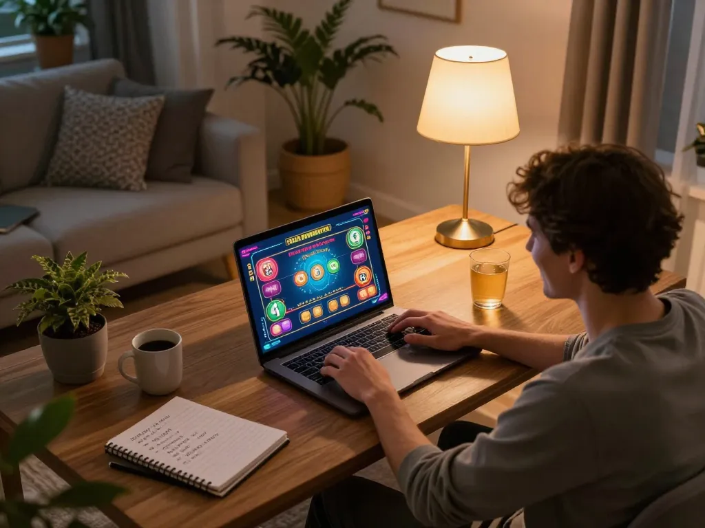 Nego77 players engage in thrilling online casino gaming at home with strategic notes