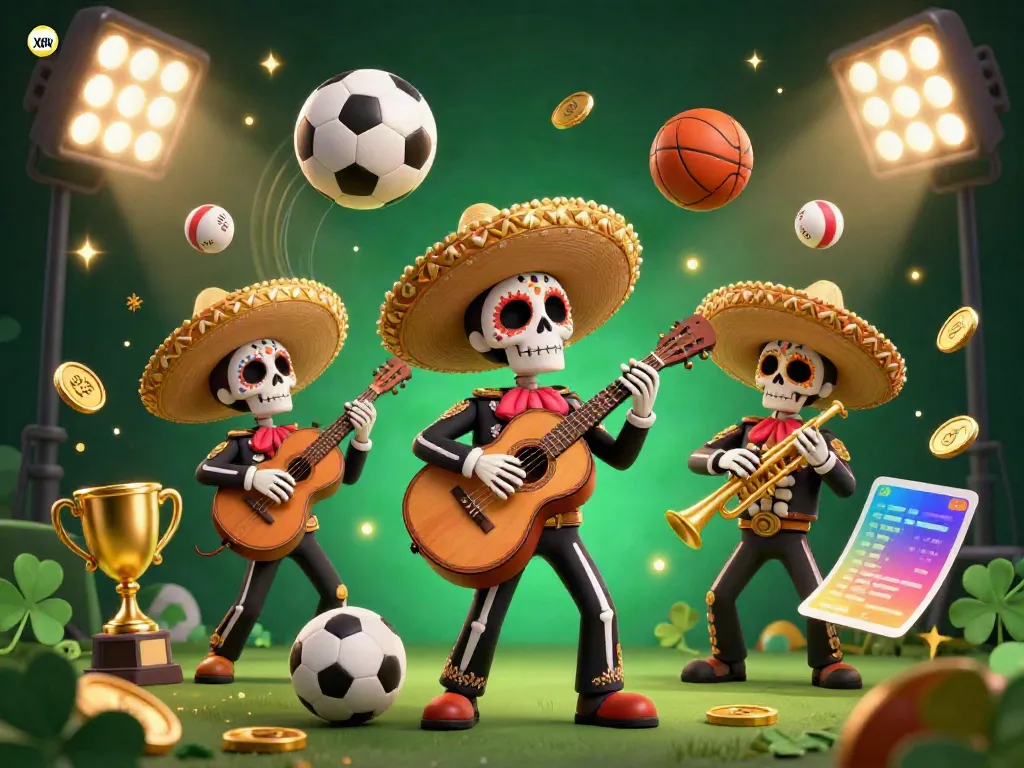 Xoilactv engages viewers with vibrant mariachis and dynamic sports elements in a lively casino scene.