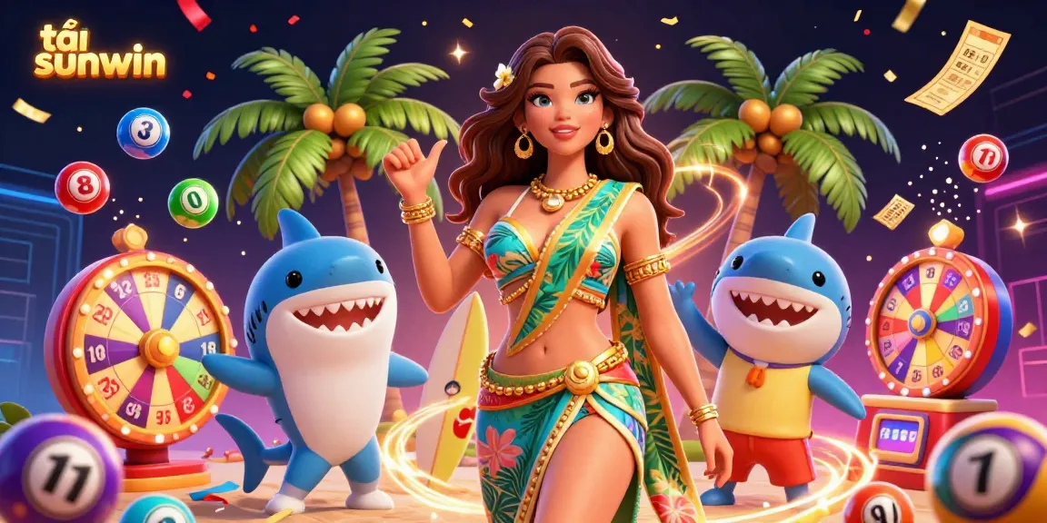 Experience dynamic gameplay with tải sunwin, featuring a vibrant 3D scene of fun and excitement.