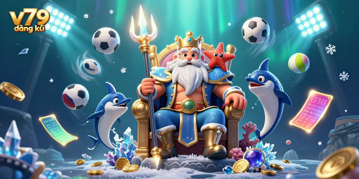 Join the fun at v79 đăng ký with Neptune, a swordfish samurai, and flying sports balls!