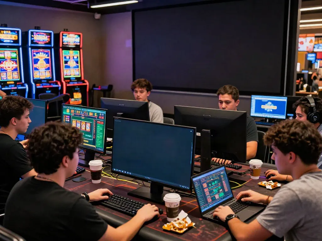Engaged players at https://ku88vt.com/ enjoying vibrant online gambling experience with real-time betting interfaces.