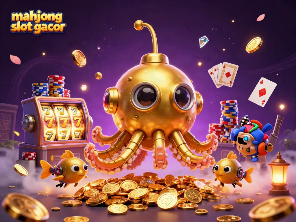 Winning strategies for mahjong slot gacor while surrounded by golden casino treasures.