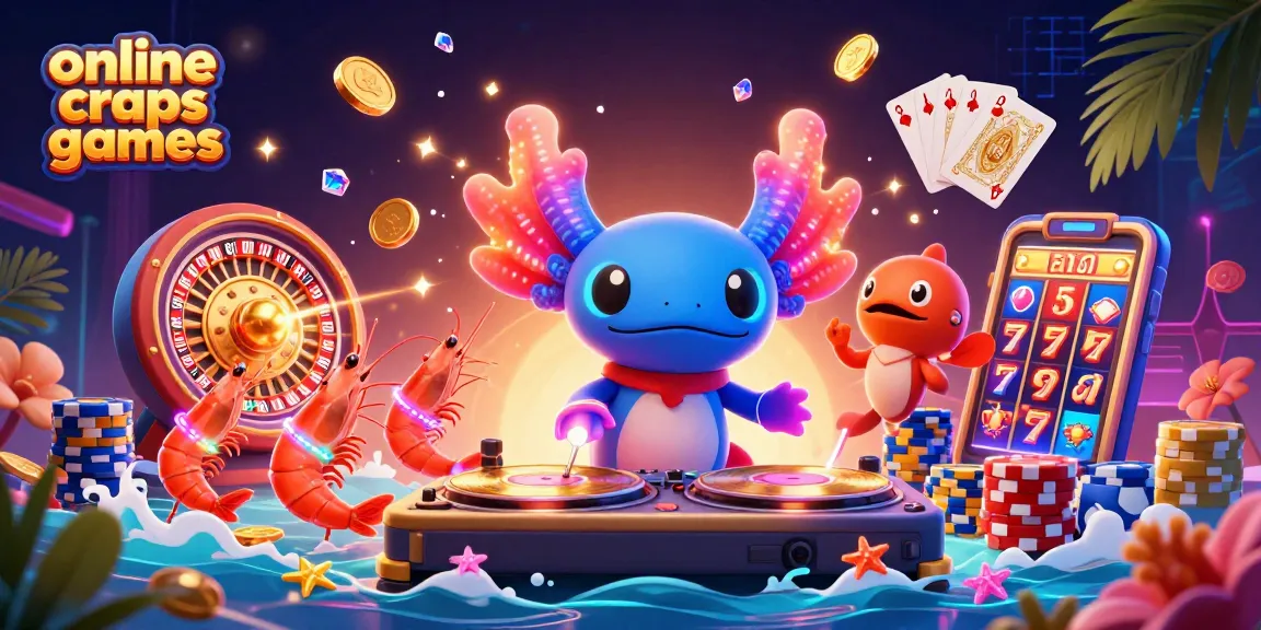 Engage with exciting online craps games featuring vibrant 3D characters, casino elements, and dynamic visuals.