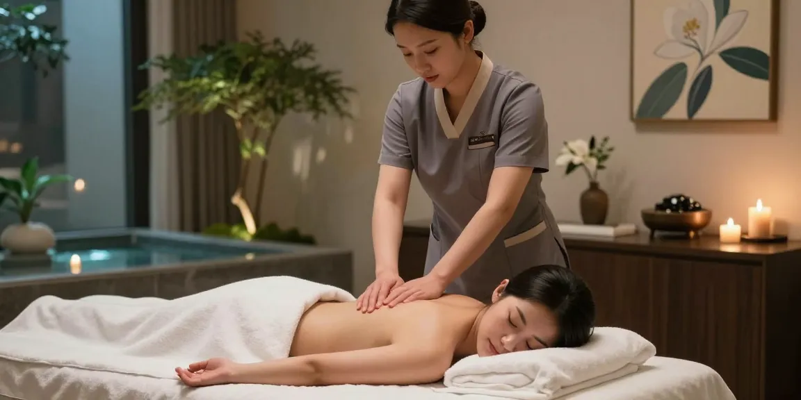 Professional 강남출장마사지 session in a serene spa setting, enhancing relaxation.
