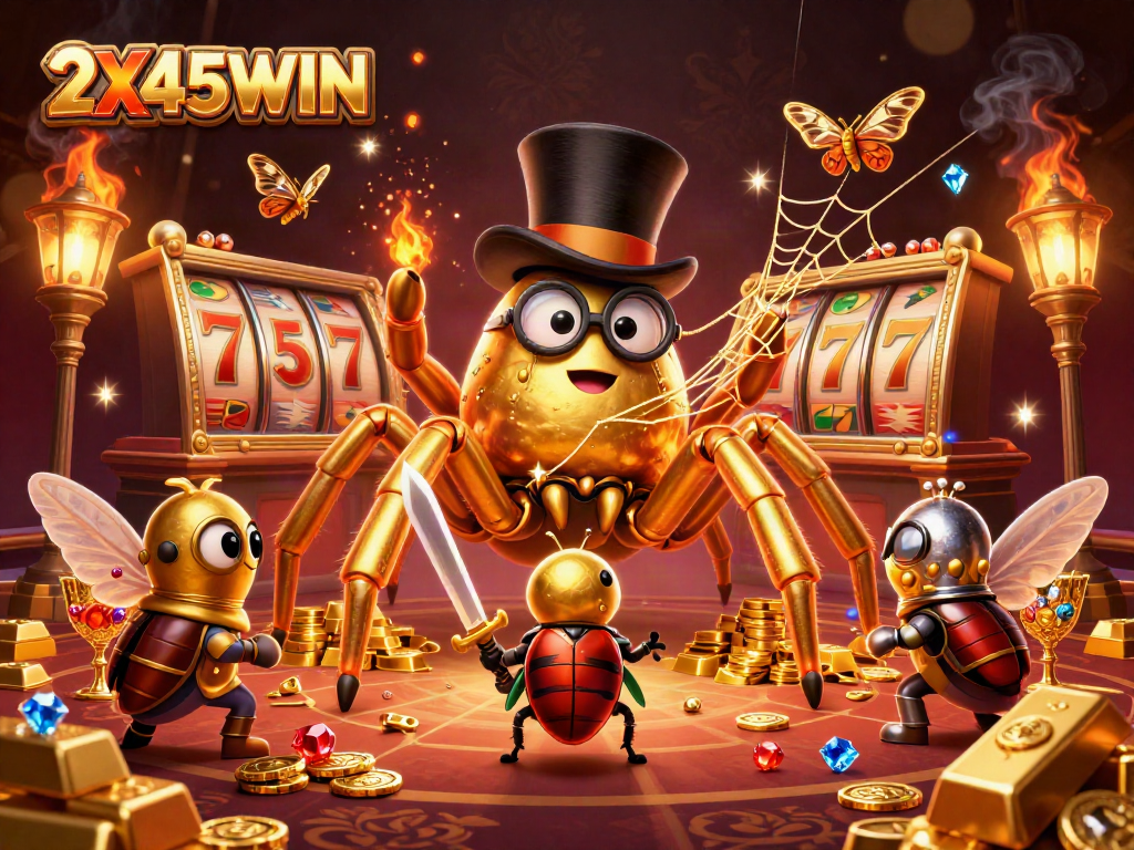 2X45WIN menawarkan pengalaman menarik dengan karakter kartun di kasino yang glamour.