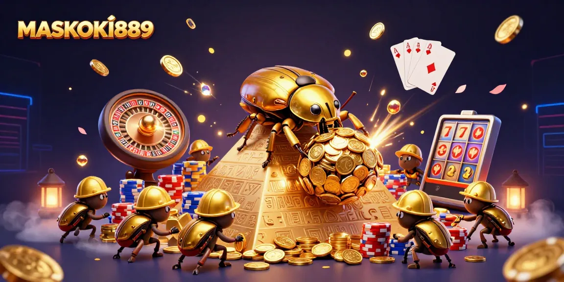 Experience top games at MASKOKI889 with vibrant casino elements and thrilling gaming action.