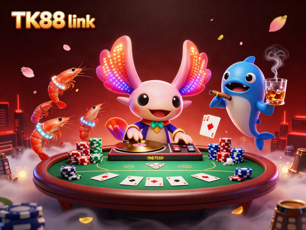 Experience the thrill of TK88 link with vibrant characters and dynamic casino elements