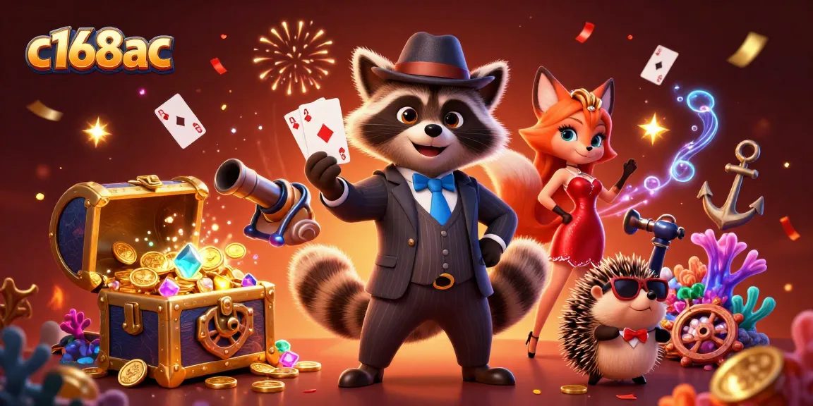 Experience the excitement of c168ac with this lively casino theme featuring 3D characters and dynamic game elements.