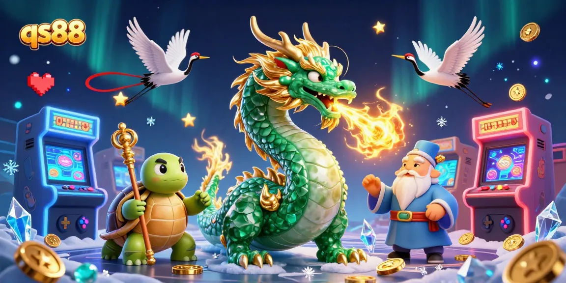 Experience the excitement of qs88 with a captivating 3D casino illustration featuring magical elements.