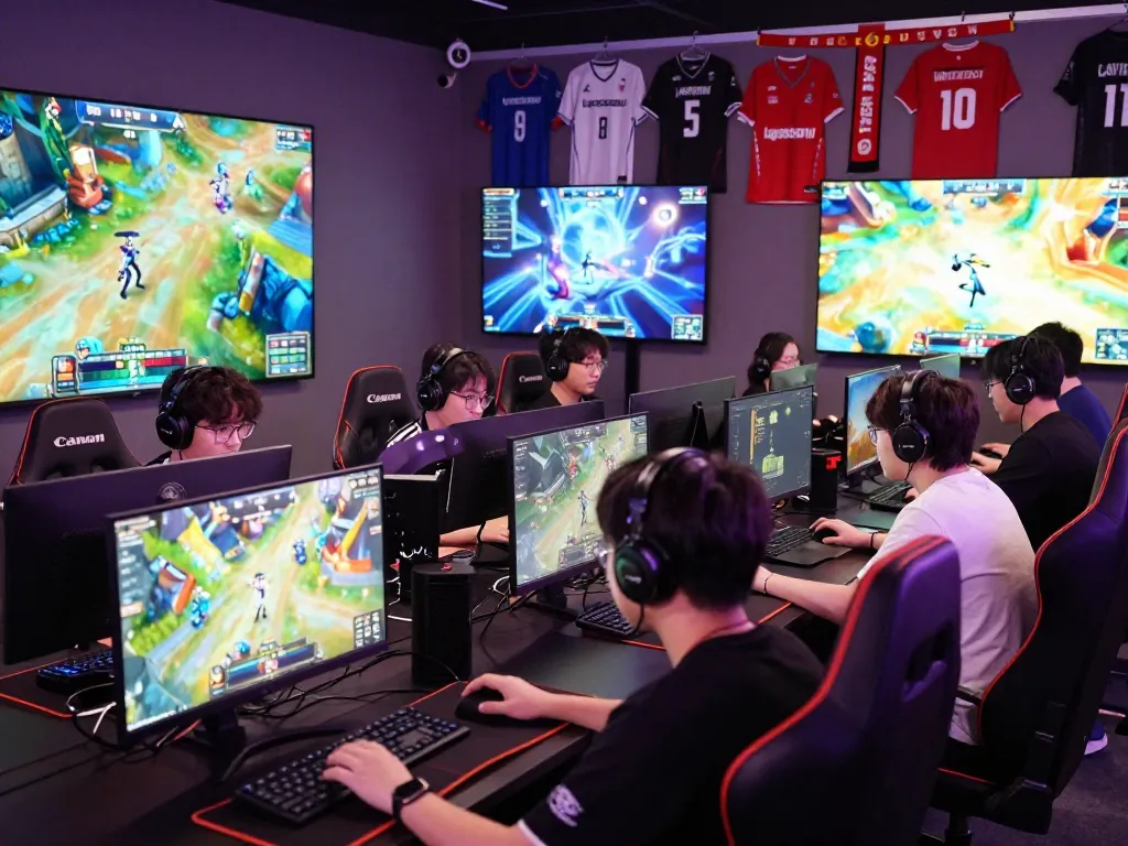 Exciting ligasedayu gaming community scene during an interactive tournament.