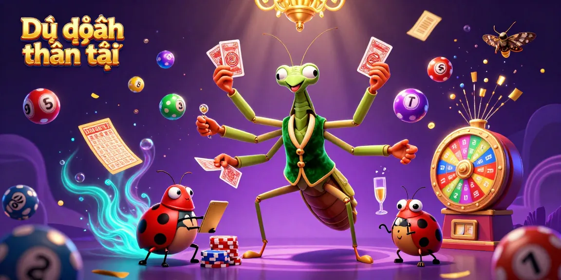 Engage in Dự đoán thần tài with colorful lottery elements and dynamic casino characters for thrilling moments