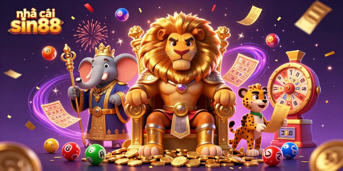 Engage in thrilling games at nhà cái sin88 with vibrant lottery and bingo elements in a festive atmosphere.