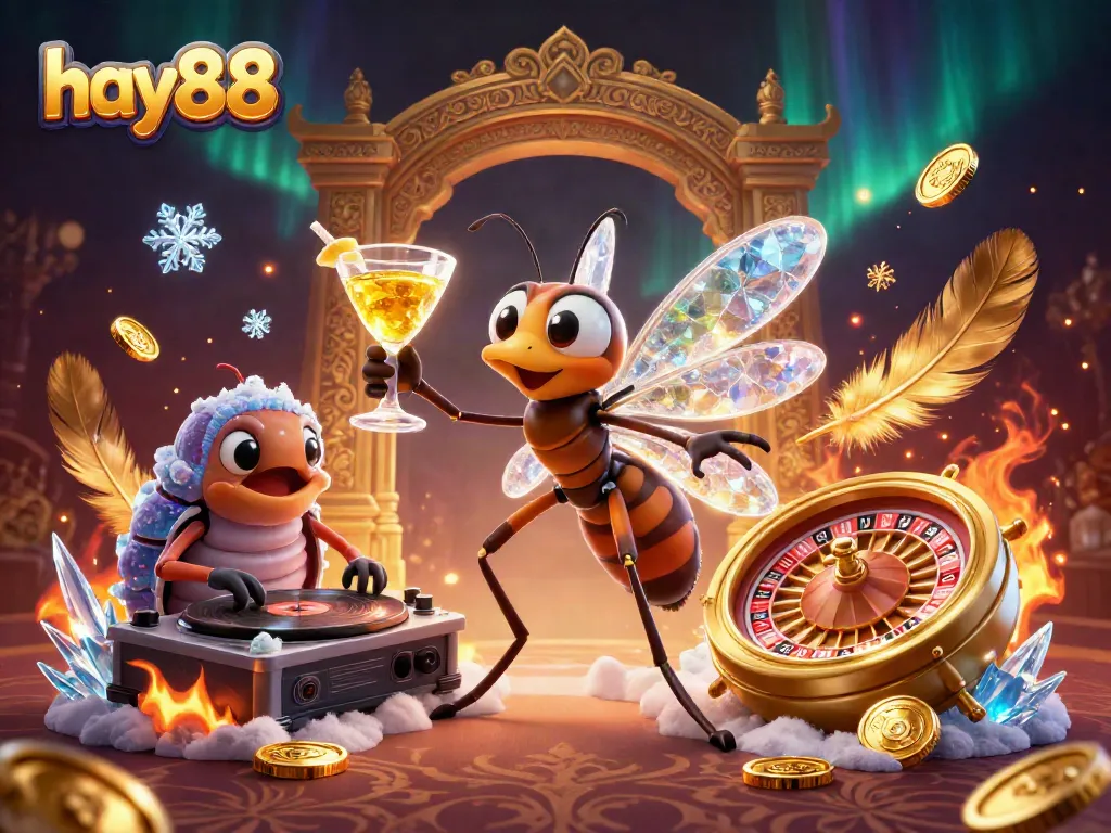 Experience exciting gameplay at hay88 with animated casino mascots and dynamic gaming elements.