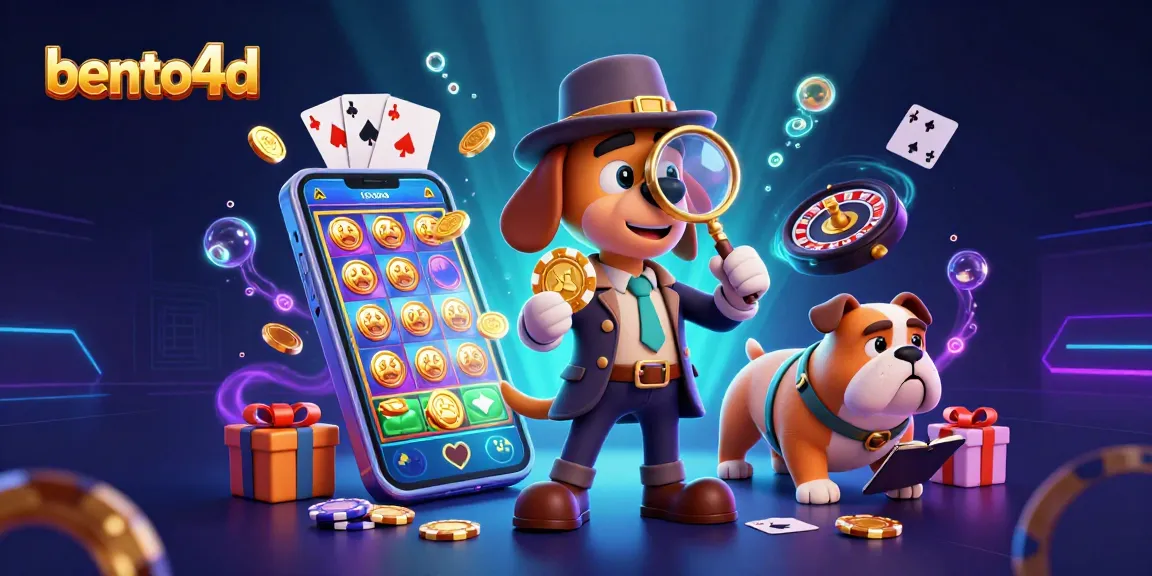 Engage with bento4d's immersive gaming scene featuring detectives and vibrant casino elements.