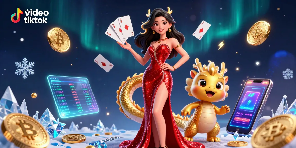 Download lưu video tiktok seamlessly with a captivating dragon mascot amidst gaming action.