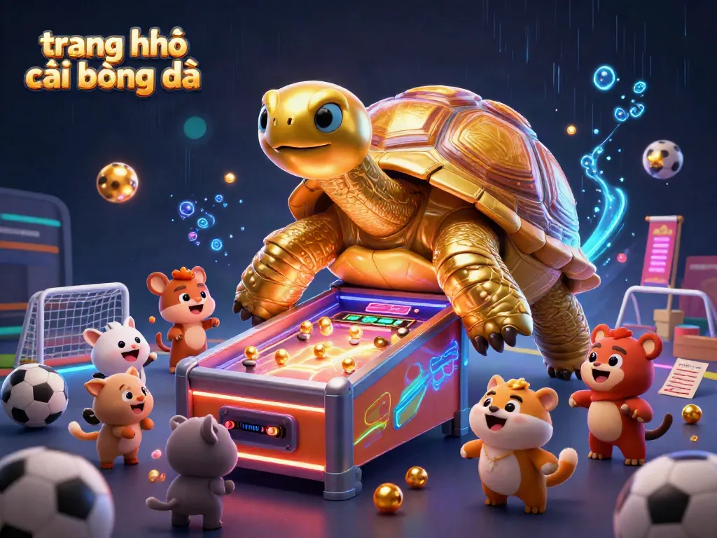 Khám phá trang nhà cái bóng đá với hình ảnh rùa vàng khổng lồ đang thu hút người chơi.
