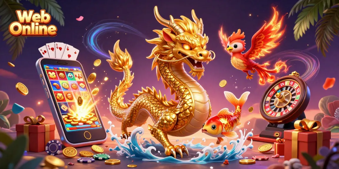 Experience the thrill of Web Online gameplay with vibrant characters and gaming elements.