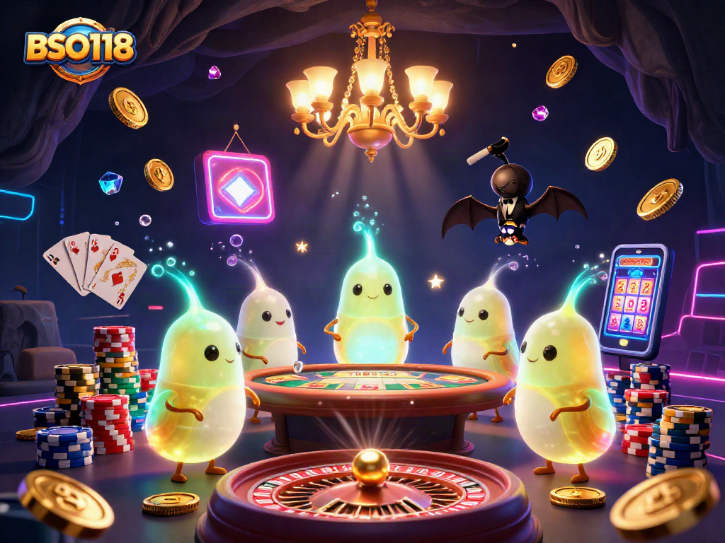 Experience BSO118 with glowworms lighting the casino and spinning roulettes.