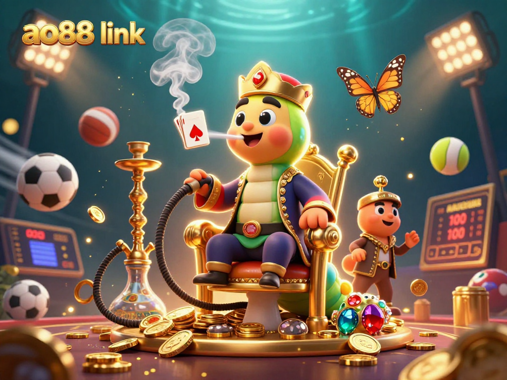 Discover winning strategies with the ao88 link and immerse yourself in this vibrant 3D casino illustration.