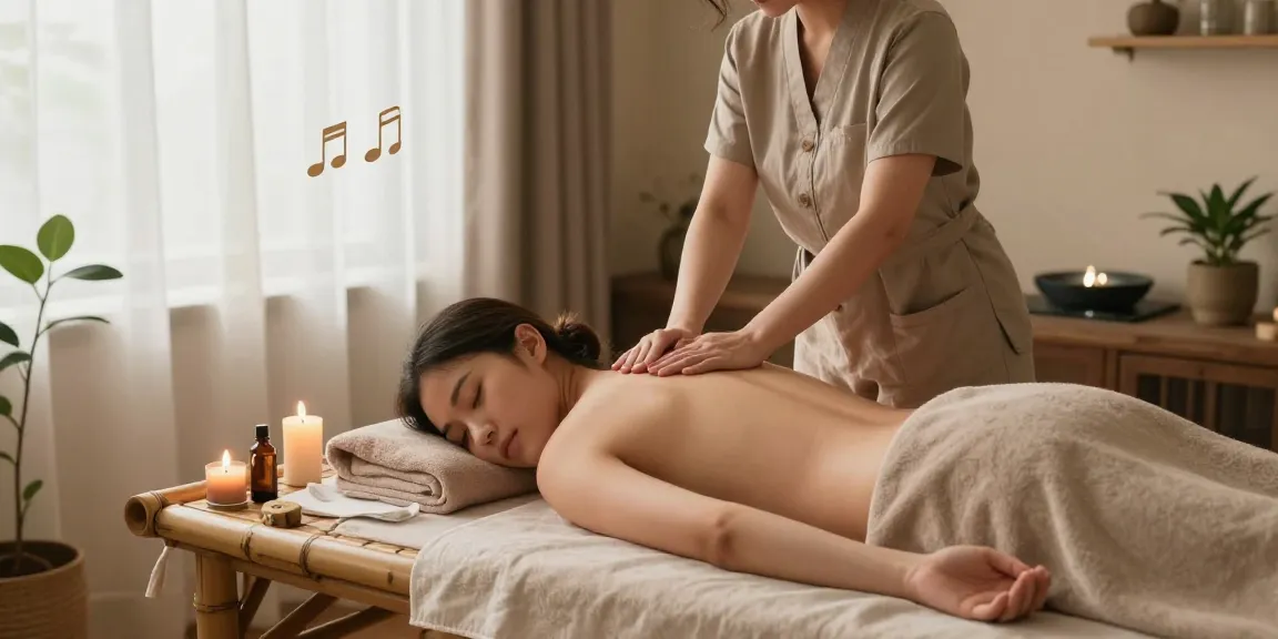 Experience 성남출장안마 with a serene spa atmosphere, featuring a massage therapist and tranquil setting.