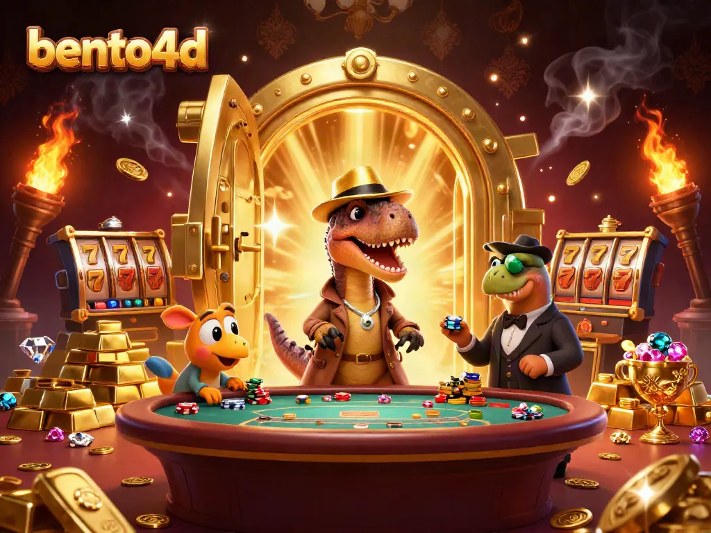 Engage in thrilling bento4d gameplay with cartoon characters at a dynamic blackjack table