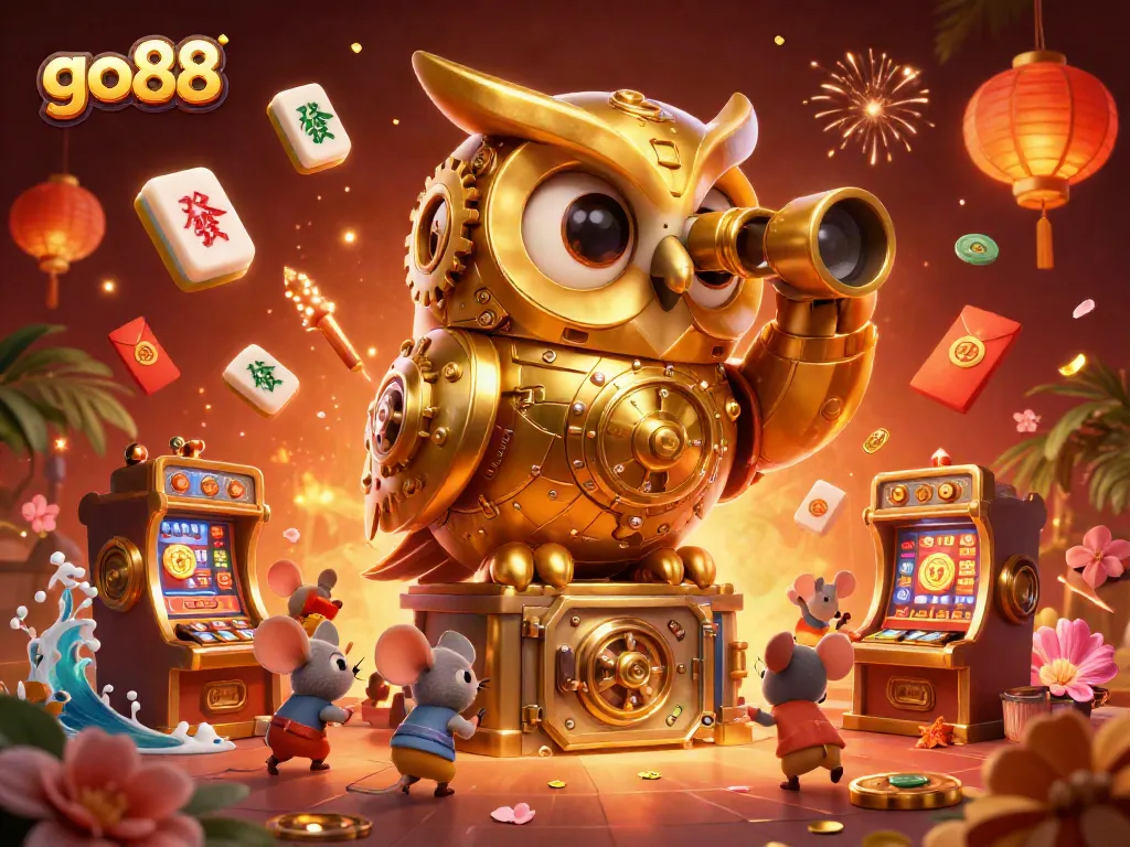 Trải nghiệm game tại go88 với các biểu tượng may mắn và đồ họa 3D sống động.
