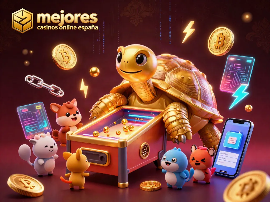 Juega en los mejores casinos online España con una tortuga dorada y un emocionante pinball.