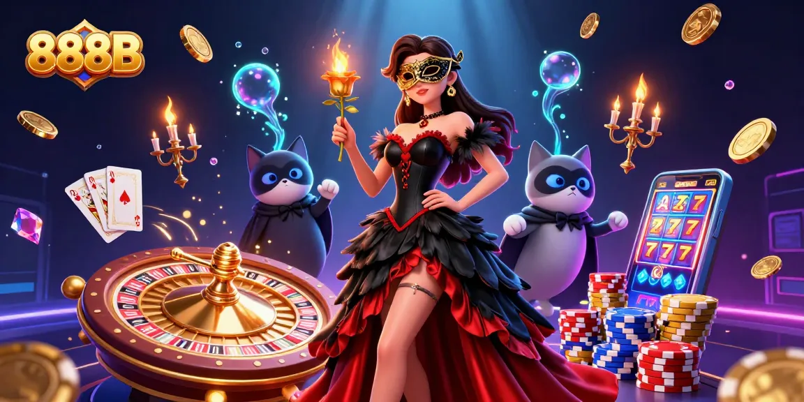 Experience excitement with 888B as you spin roulette and win sparkling gemstones and gold coins.