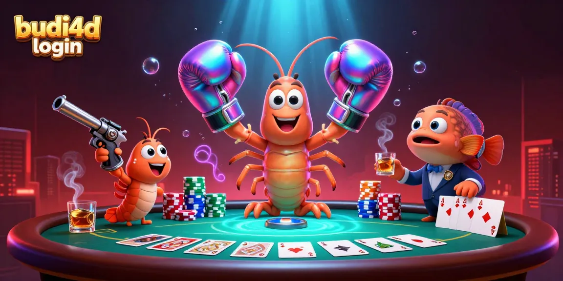 Experience the winning action at the budi4d login poker table with vivid characters and dynamic game elements.