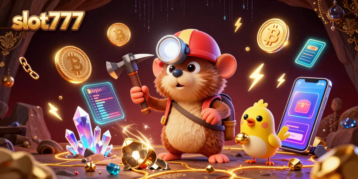 Experience the excitement of slot777 as our treasure hunter mole discovers hidden riches in a vibrant cave of gems.