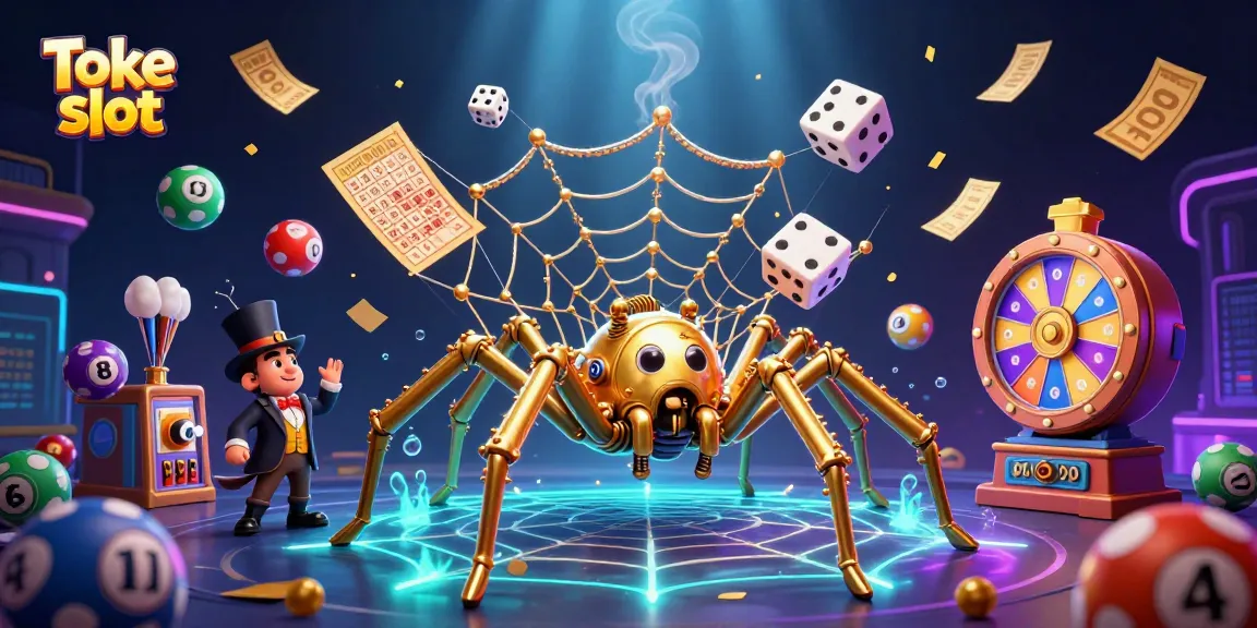 Engage with Toke slot's thrilling experience through captivating characters and vibrant game elements in a dynamic scene.