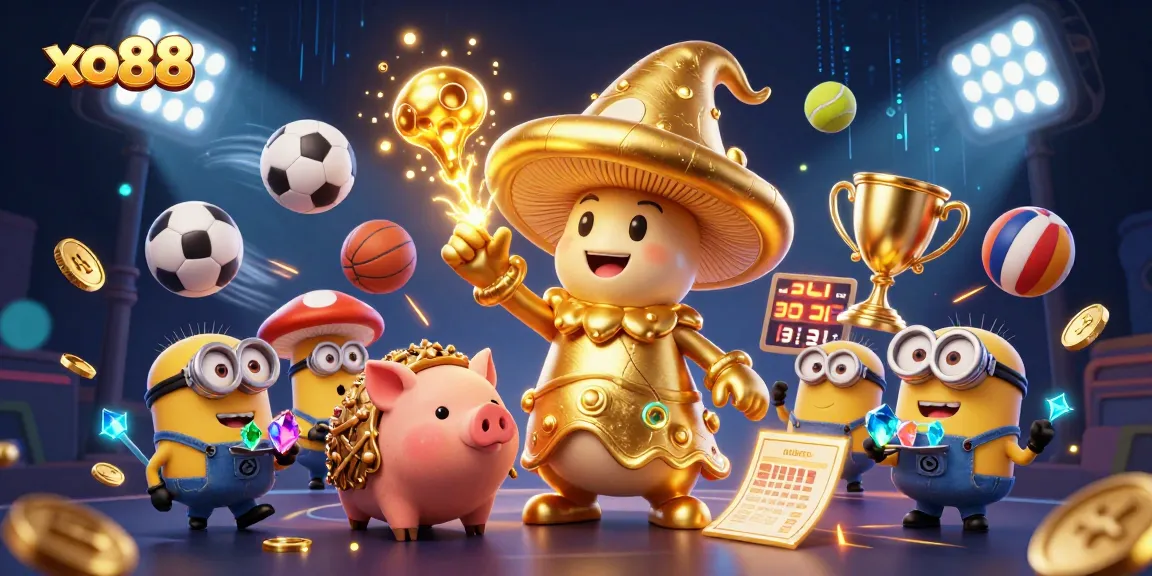 Engage with thrilling gaming at xo88, where a wizard and magical creatures illuminate your casino experience.