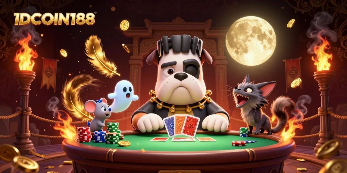 IDCOIN188 unleashes thrilling card games in a 3D casino scene packed with action.