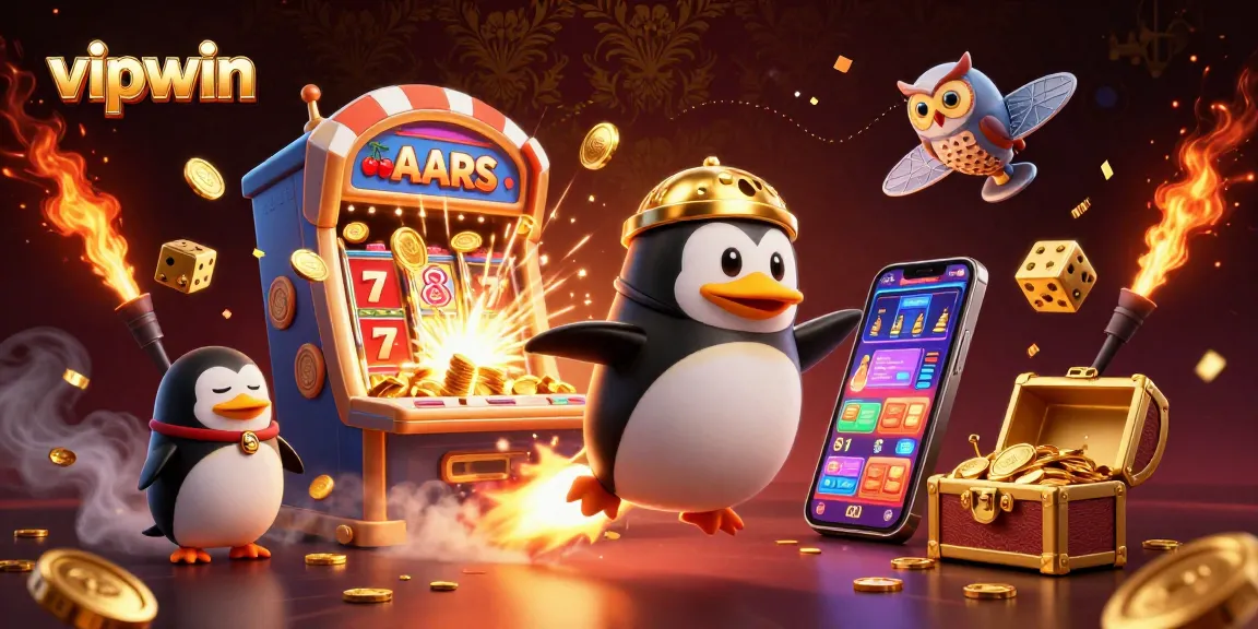 Win big with vipwin as the golden penguin launches into a jackpot-filled space adventure.