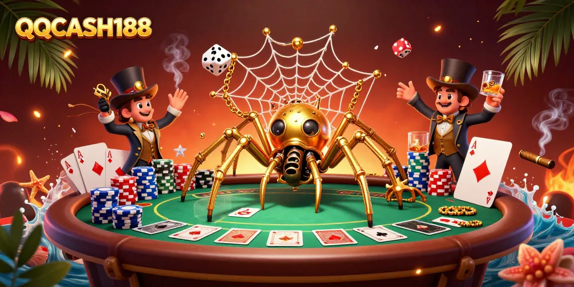 Experience the excitement of QQCASH188 with steampunk visuals and vivid casino games.