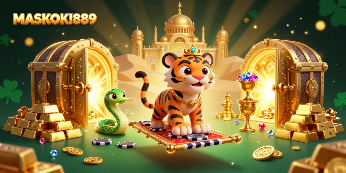 Experience exhilarating wins with MASKOKI889's engaging gambling atmosphere and vibrant casino elements.