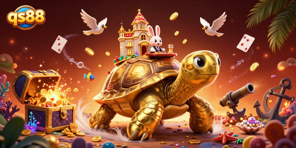Experience thrilling gaming action at qs88 with vibrant characters and treasure-filled scenes.